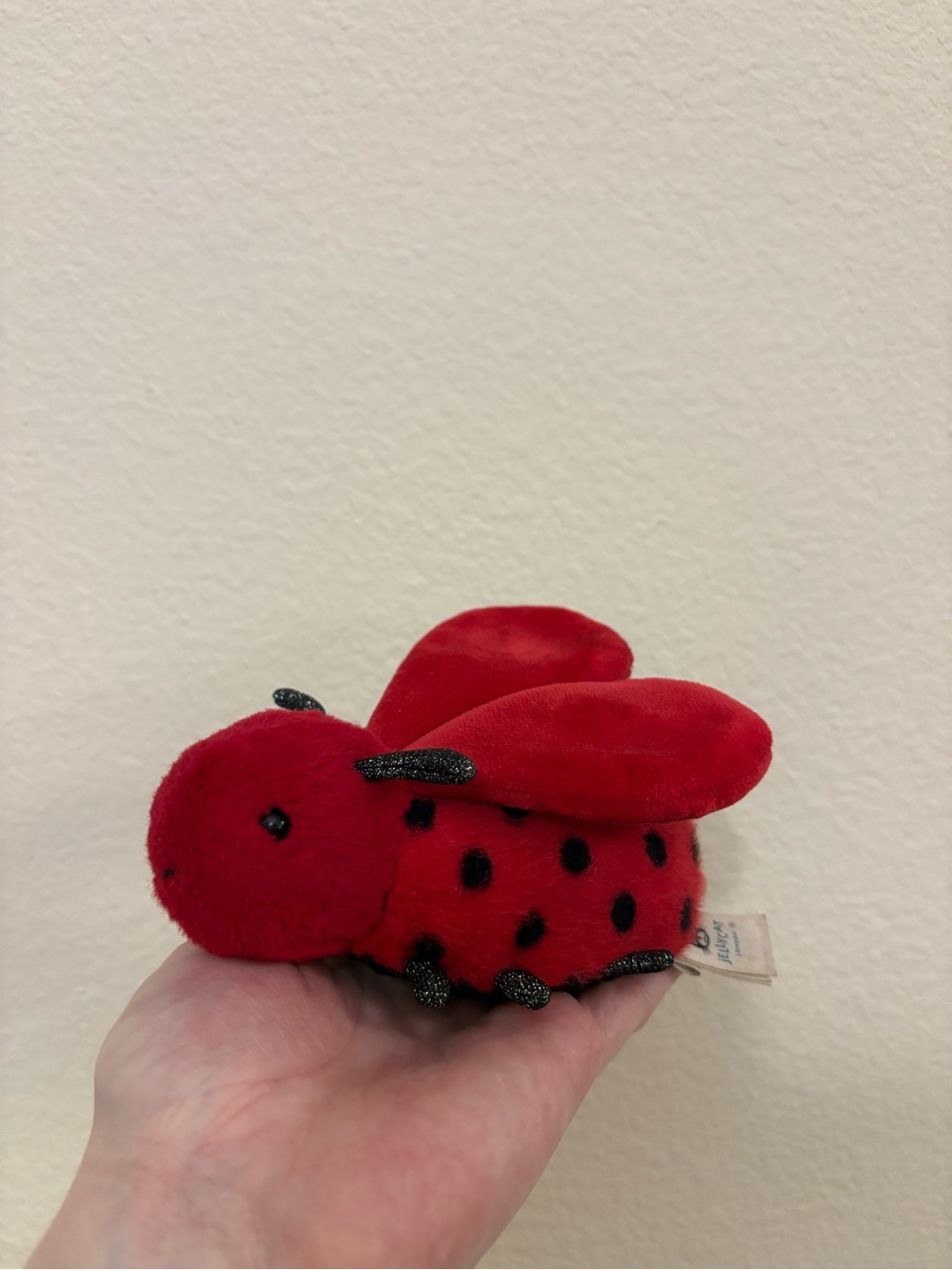 Jellycat Red and Black Plush Ladybug Toy